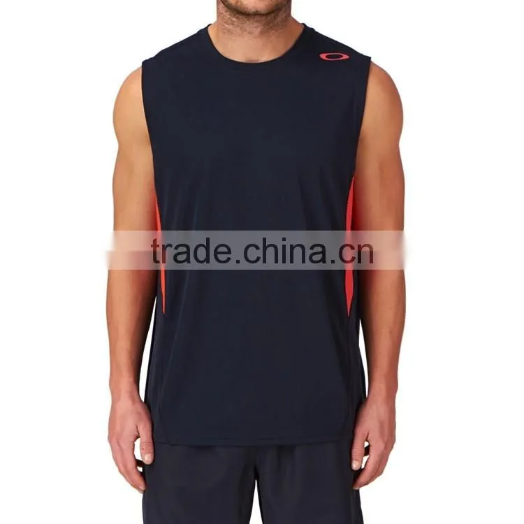 mens sports singlets with sublimation print, Italy ink, dry fit running mens singlets