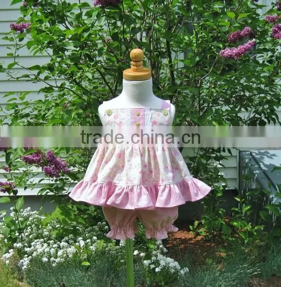 Wholesale pink flower name brand boutique clothing unique baby names pictures of baby suit for kids wear