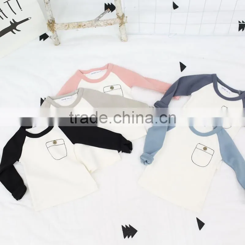 High quality fashion nova clothing kids cartoon printing shirt kids long sleeve t shirt