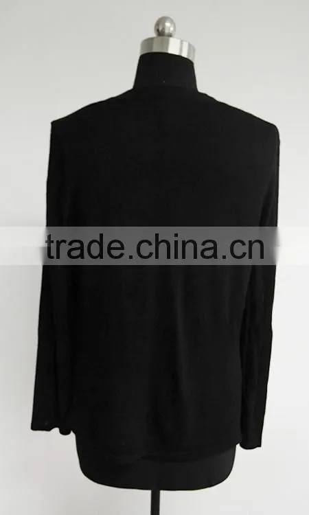 Ladies fashion silk cardigan joint sweater