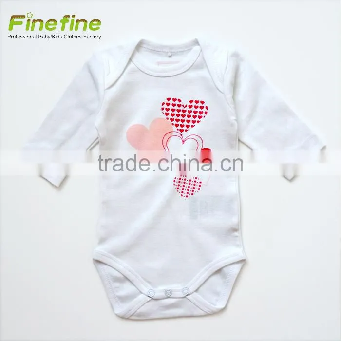 Fashion Style Long Sleeve Baby Clothes Printed Baby Romper