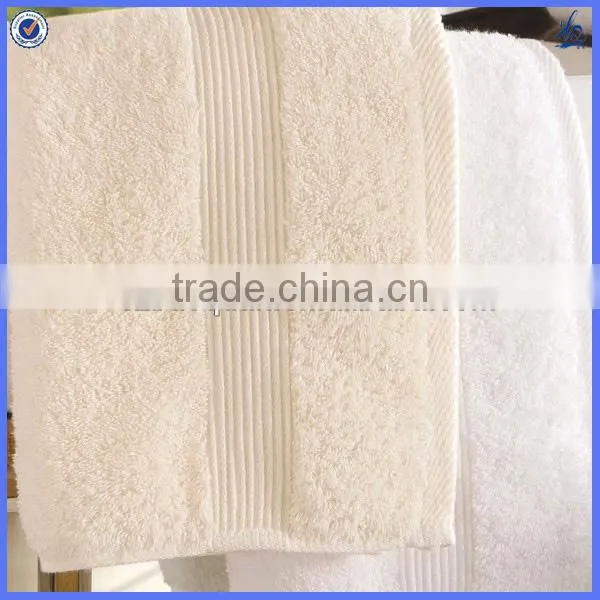terry towel with dobby border/high quality cotton face towel