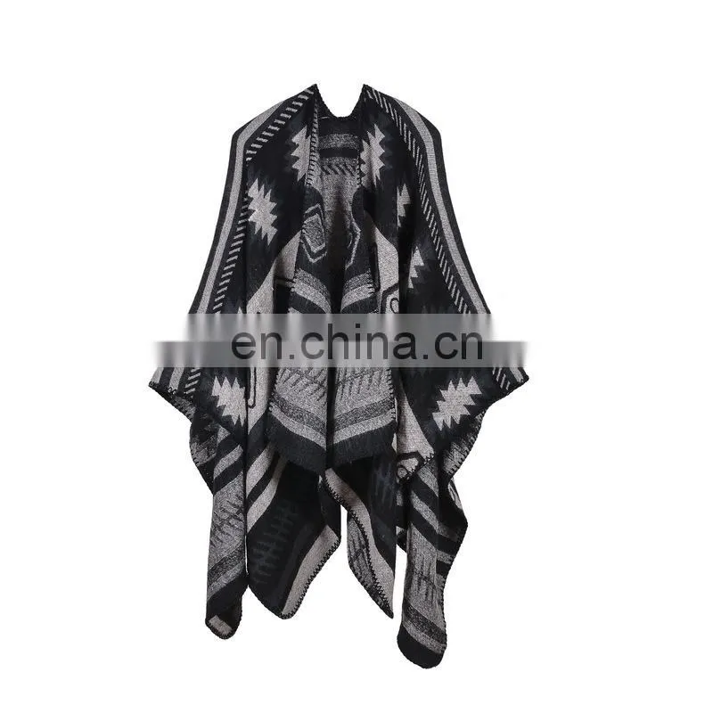 Puzzle Cloak Fashion Thickening Lengthened Warm Shawl