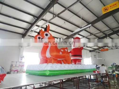Giant inflatable santa claus for advertising