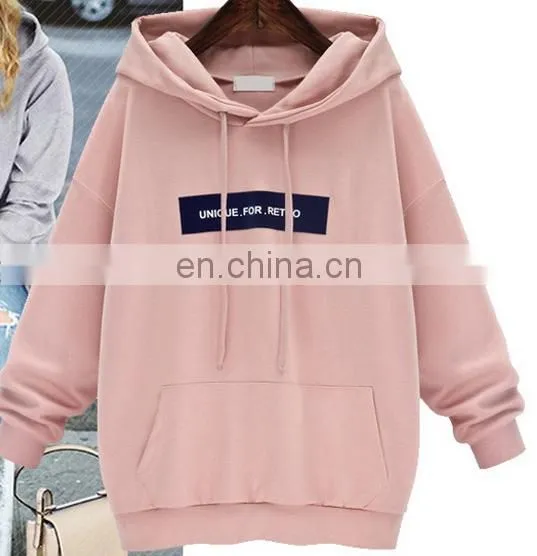 Clothing Factory China Supplier Crewneck Sweatshirt Women Dropped Shoulder Cotton Sweatshirt