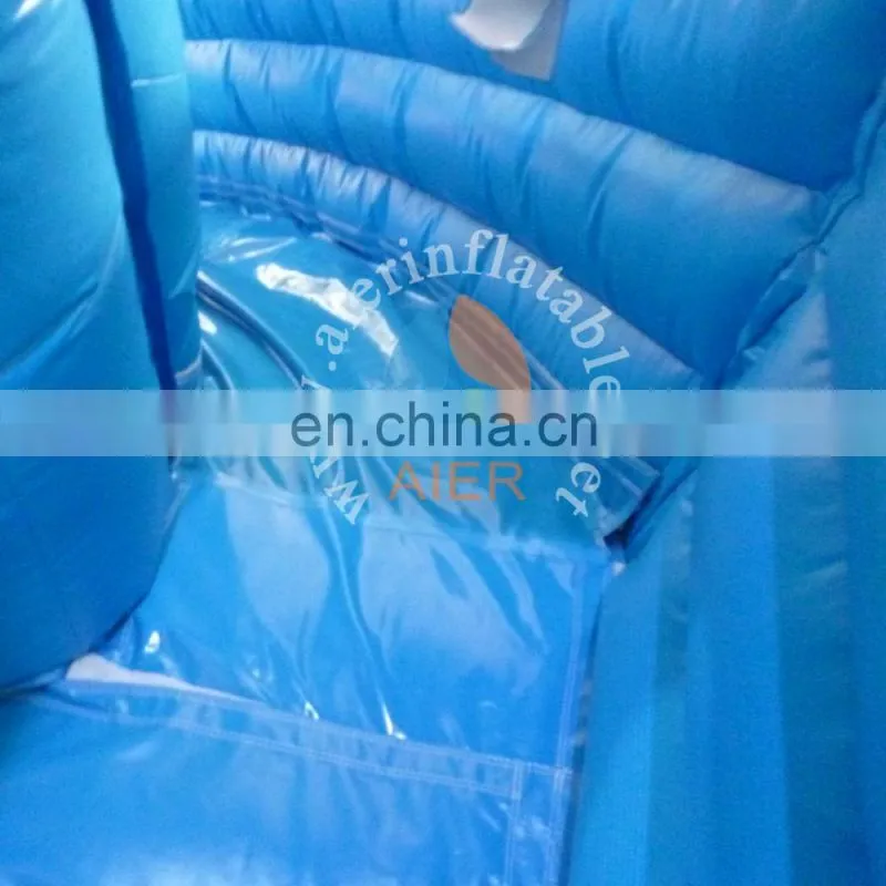 popular inflatable plastic slide toy / best quality outdoor playground water slide / cute dolphin inflatable pool slide