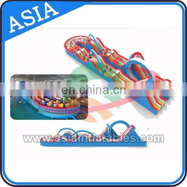 Giant Adult Inflatable Obstacle Course For Sale, Indoor / Outdoor Playground At Cheap Price
