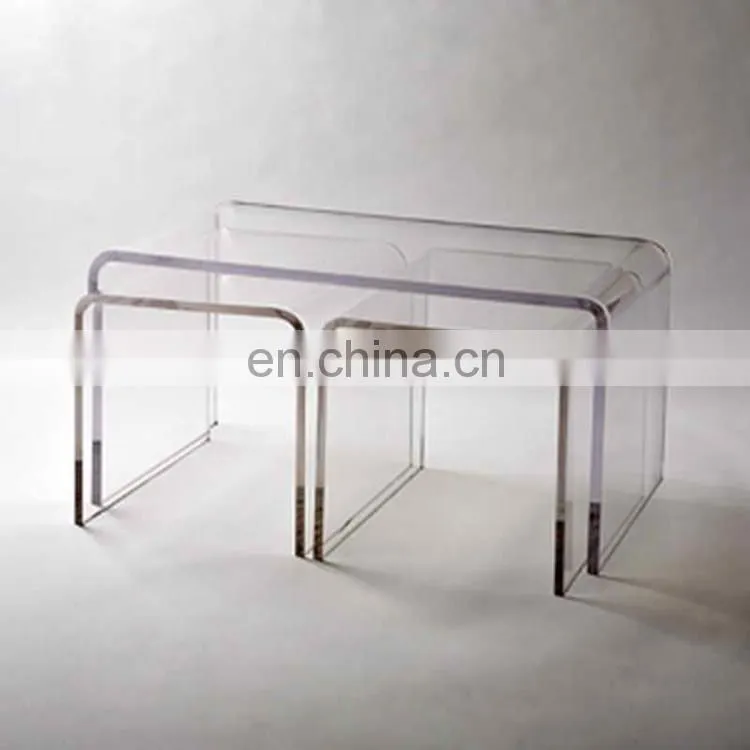 Hot sale high quality luxury clear plexiglass table
