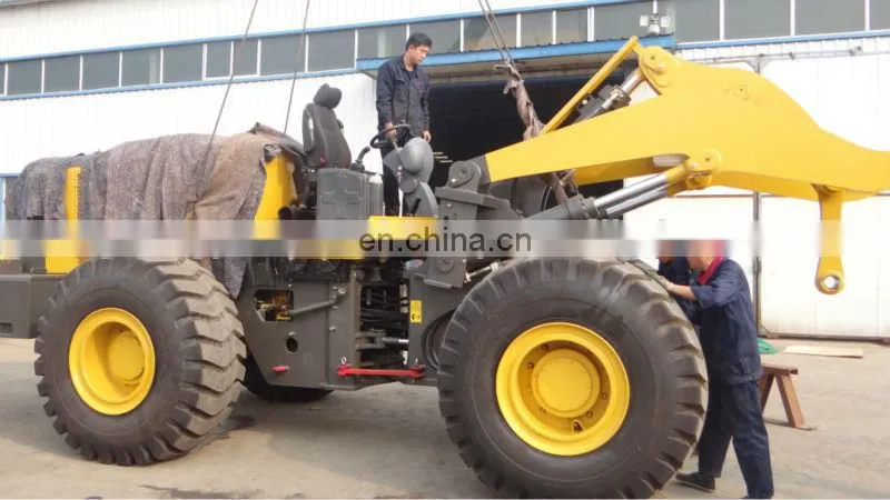 ISO certificate Chinese payloader 4 wheel drive 3cbm 5ton 655D Wheel backhoe loader Sugarcane Grab Loader