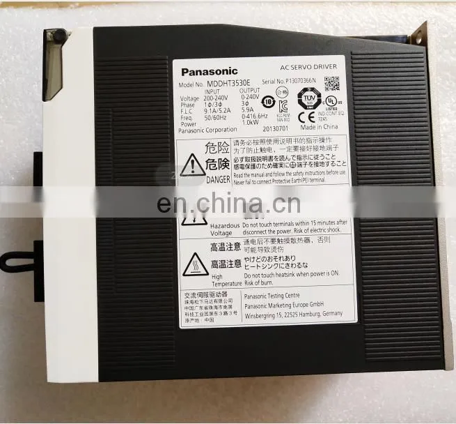 1kw Panasonic AC Servo Motor and Drive MDDKT3530E For Industrial Robot Arm