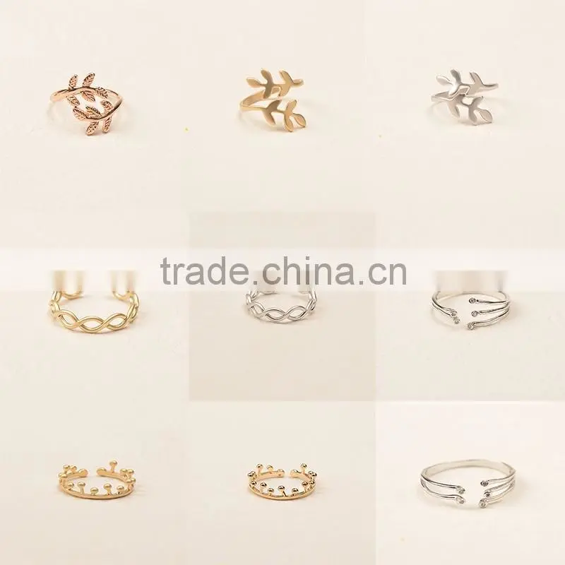 2016 Original simple designed silver finger ring for women/men