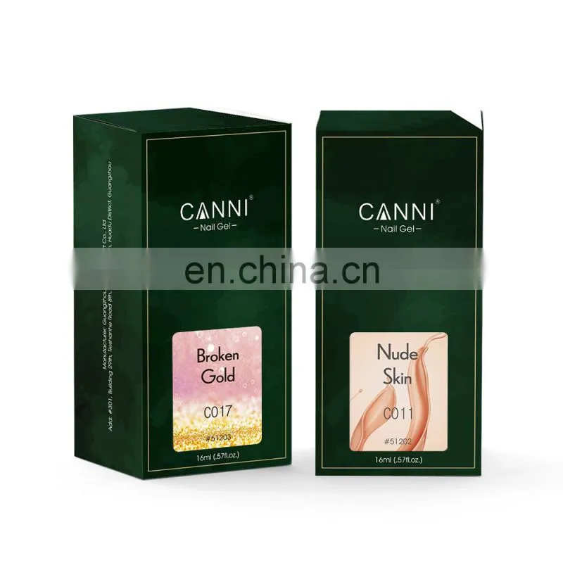 CANNI 126 colors 16ml SOAK OFF UV Gel Nail Polish Private Label 6pcs Kit Esmaltes Gel Polish Individual Packaging Gift Set