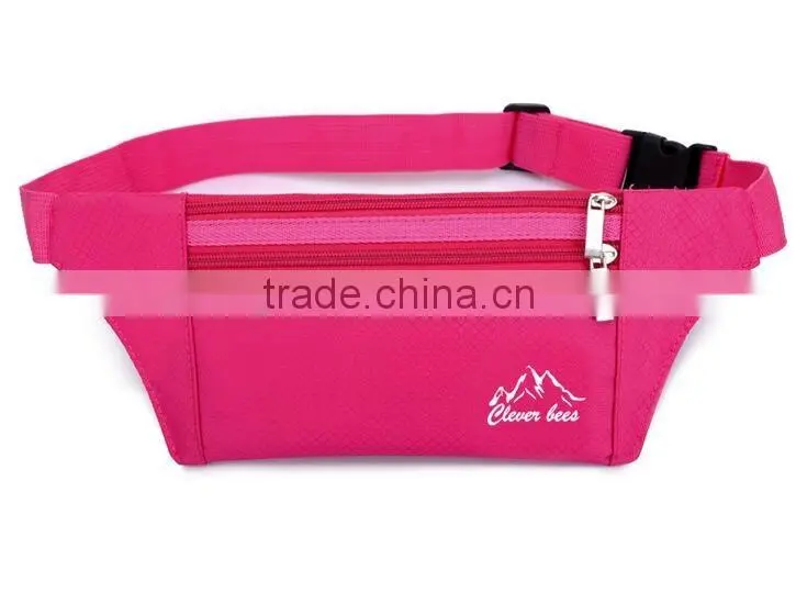 Outdoor Climbing Cycling Camping Travel Waterproof Polyester Ultra-thin Waist Pack Mobile Phone Bag Runner Belt