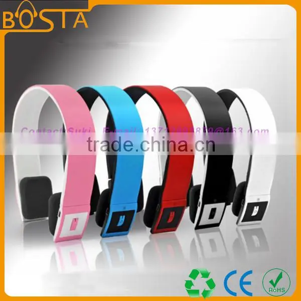 Clearance sales sports colorful music stereo mobile ribbon bluetooth headsets 2.0