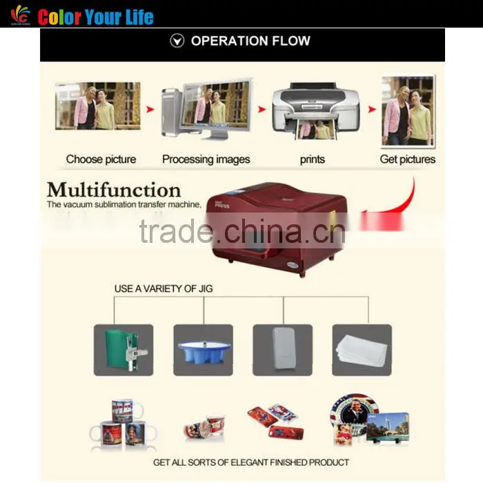 Colorking Hot Sale Cheap 3D Sublimation Vacuum Heat Press Machine