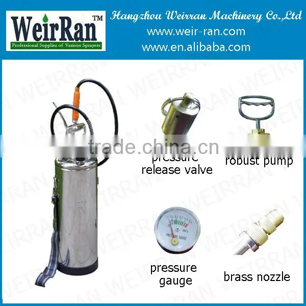 (83600) Stainless steel sprayer SUS304 funnel type spray 10L industry sprayer