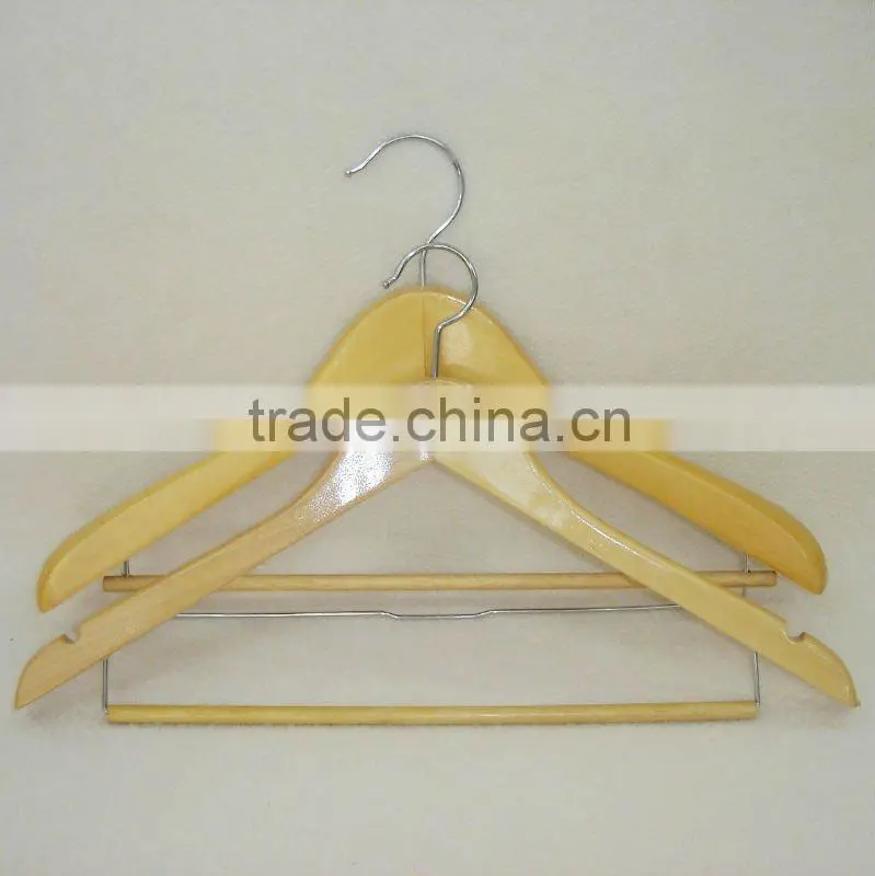 JN387 space saving easy wooden pant hanger
