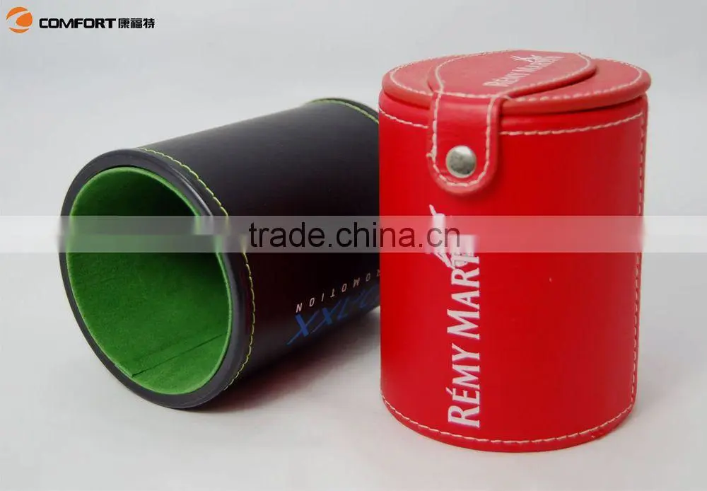 best quality lid leather dice cupcustom protein shaker