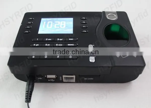 HSY-F81 plastic enclosure biometrics fingerprint reader time attendance machine