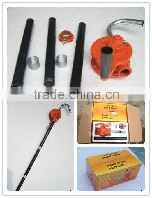 Single-acting barrel oil pump hand operated fuel pump rotary hand pump