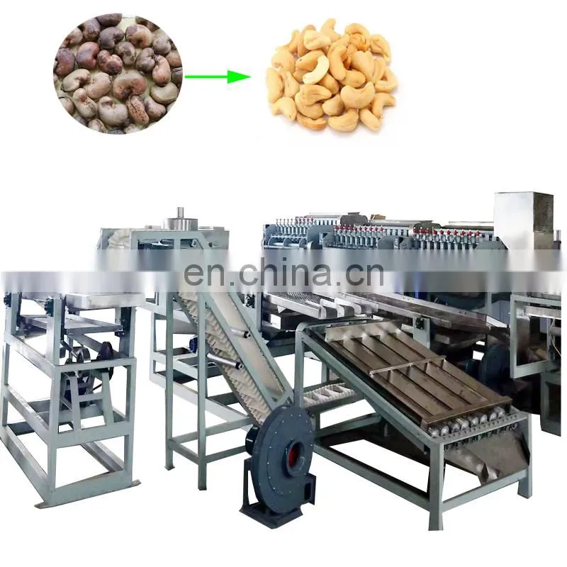 Automatic Chickpea cashew nut plant dehulling shelling processing machine