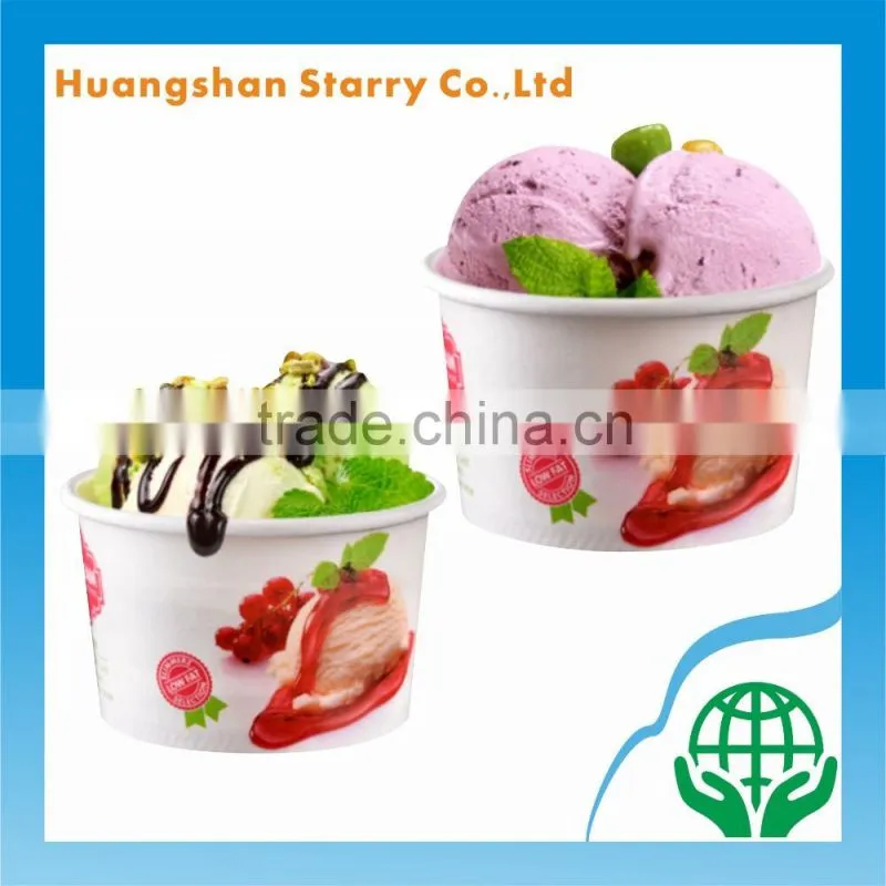 Plastic Lid Cover Disposable Creamy Paper Cup