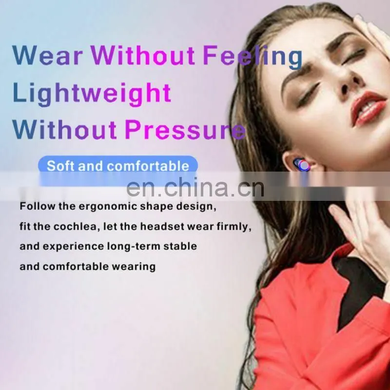 New Trend TWS M12 BT Earphone 5.0 Touch Music Earphones Stereo Bass True Wireless Earbuds With Flashlight Mic