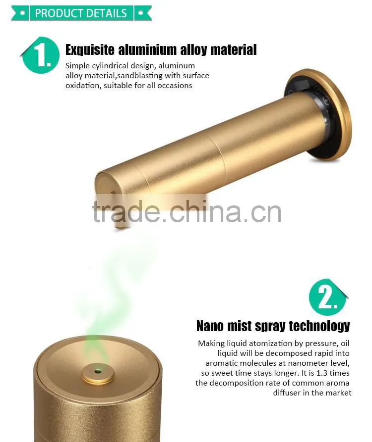 timing portable essential oil diffuser / electrical refillable portable aroma diffuser YK5290