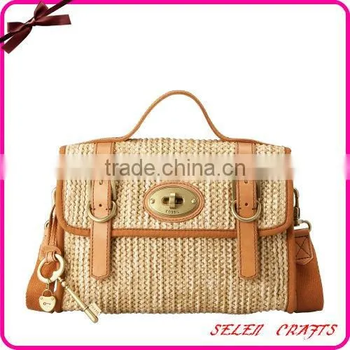 2014 New Design Urban Beach Straw Tote Bag