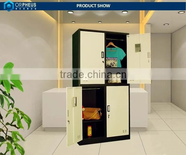 Factory Direct Price Half Height 4 Door Steel Material Office Use Locker