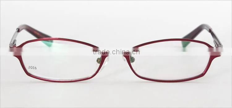 Full-rim metal material newest 2014 latest china eyeglasses optical frame manufacturing china for women