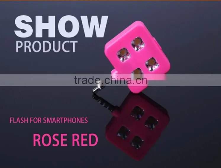 Wholesale Smartphone Accessories Smartphone Selfie Stick LED Flash Light Night