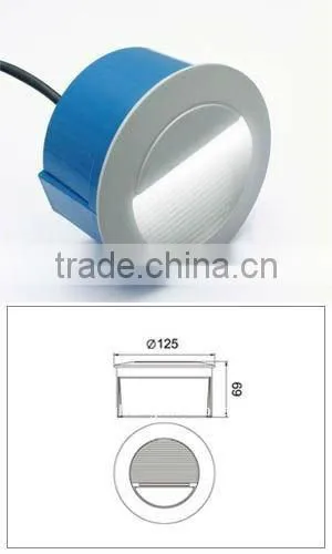3w led recessed wall light