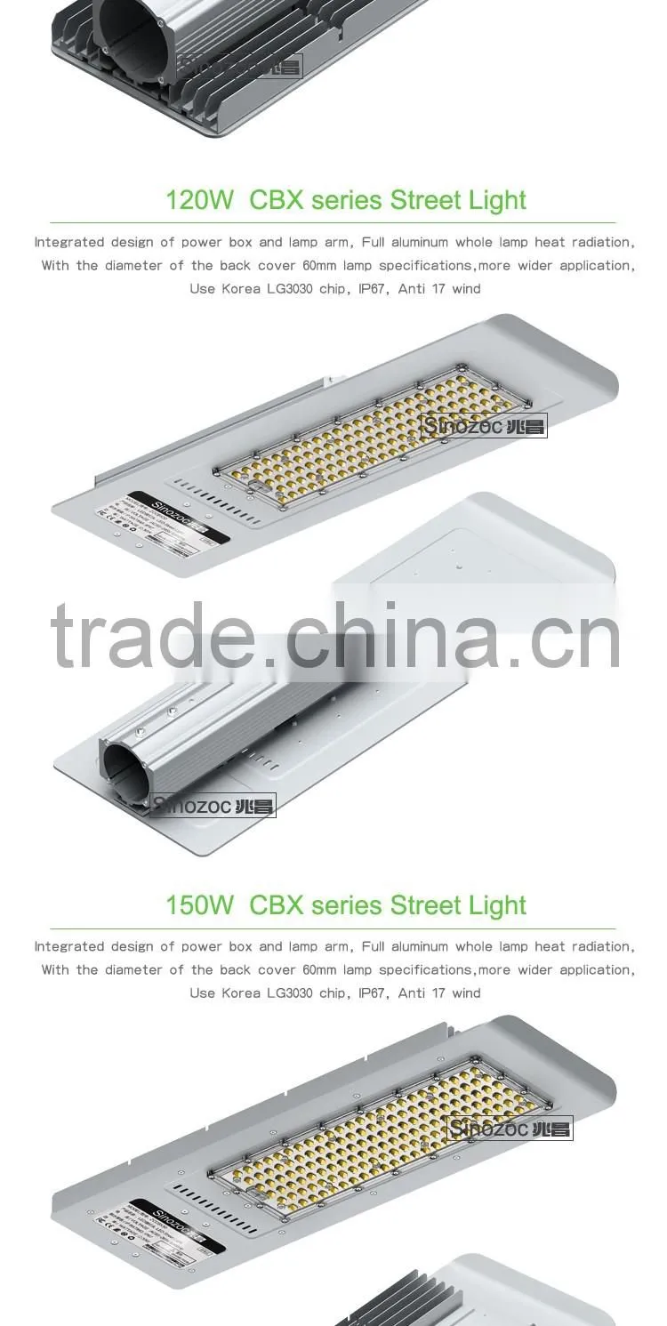 Sinozoc High quality ip67 30w 60w 90w 120w 150w led street lamp module outdoor light fixture LED street light module