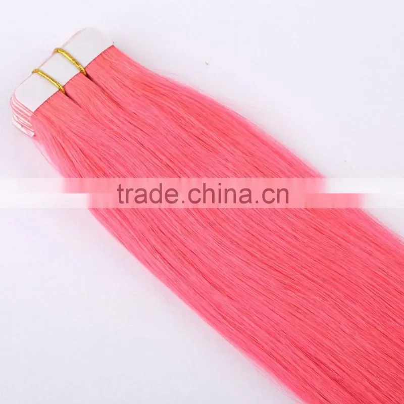 Buy hair extensions salons tape in colored light pink