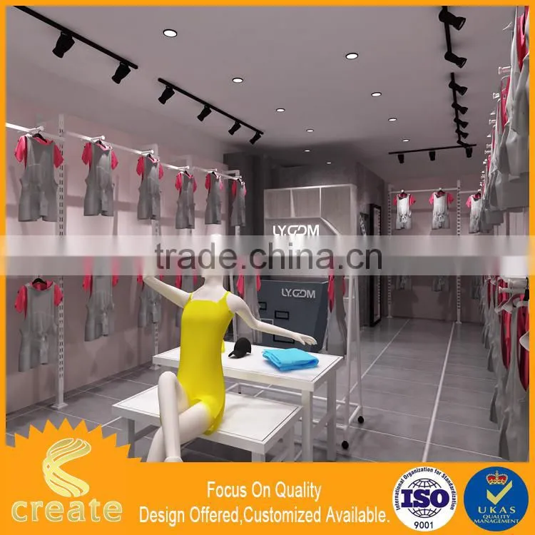 New arrival display showcase for child garment,shopping mall furniture for children&teenagers clothers displaying