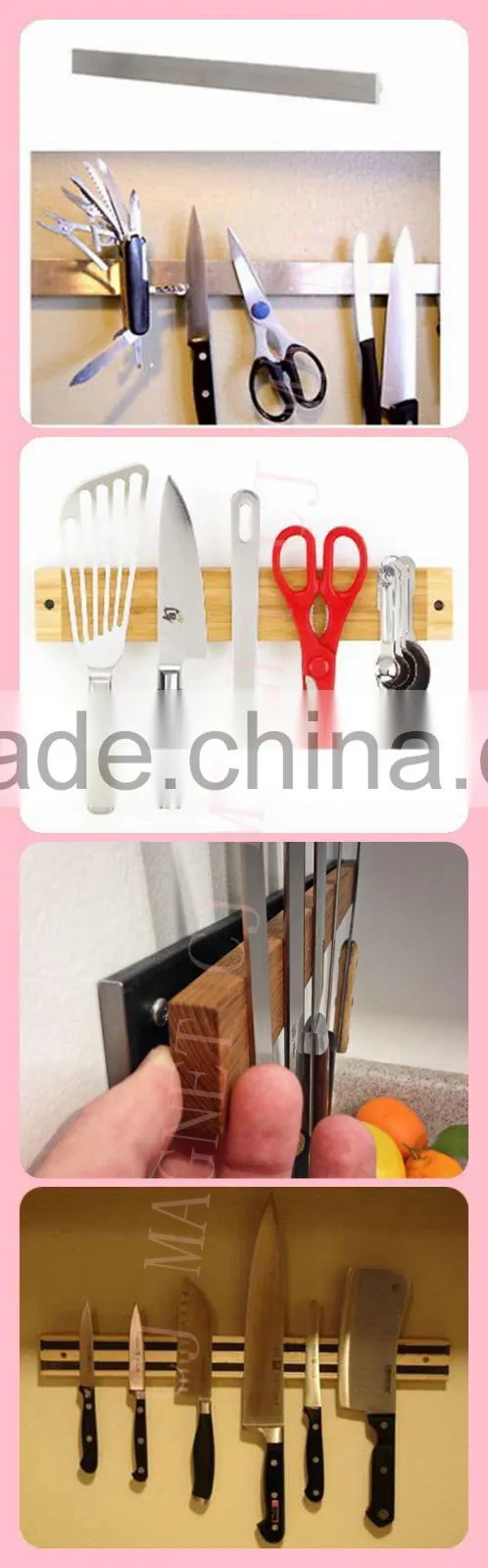 useful N42 kitchen block knife bar neodymium magnet