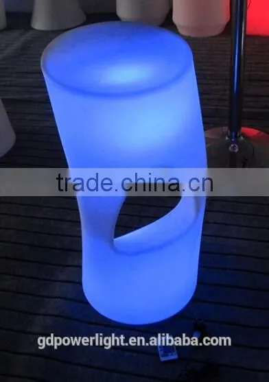 New PE plastic bar Stool with LED light & remote control YXF-3884