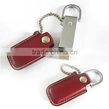 Hottest 2GB leather usb flash stick with high quality for ipad