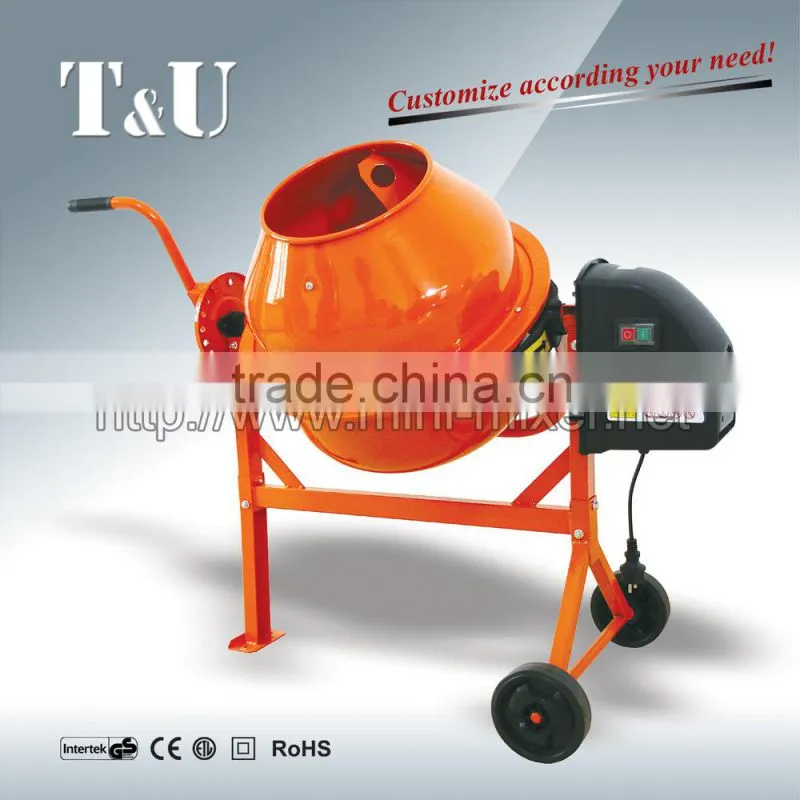 63L portalbe and convenient concrete mixer with CE perfect for family use