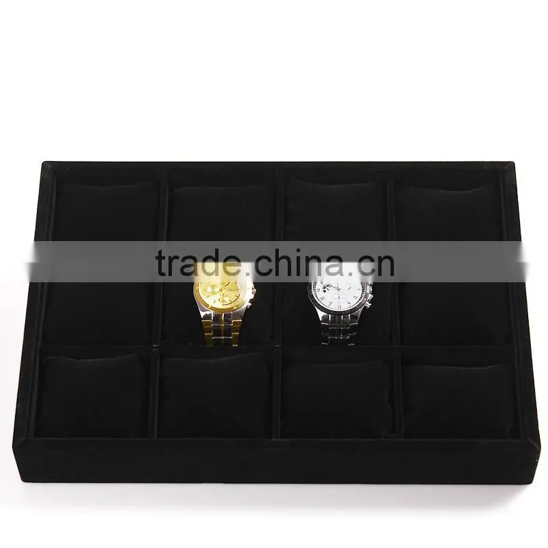 12 Grid Slots Black color Jewelry Organizer Watches Display Storage Box Case Gift Boxes Bracelet Display Shelf