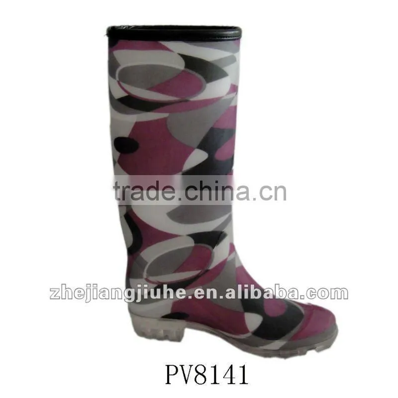 pvc rain boots for woman