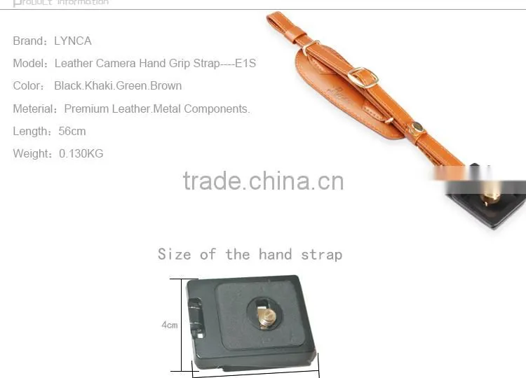 Colorful leather camera wrist hand straps