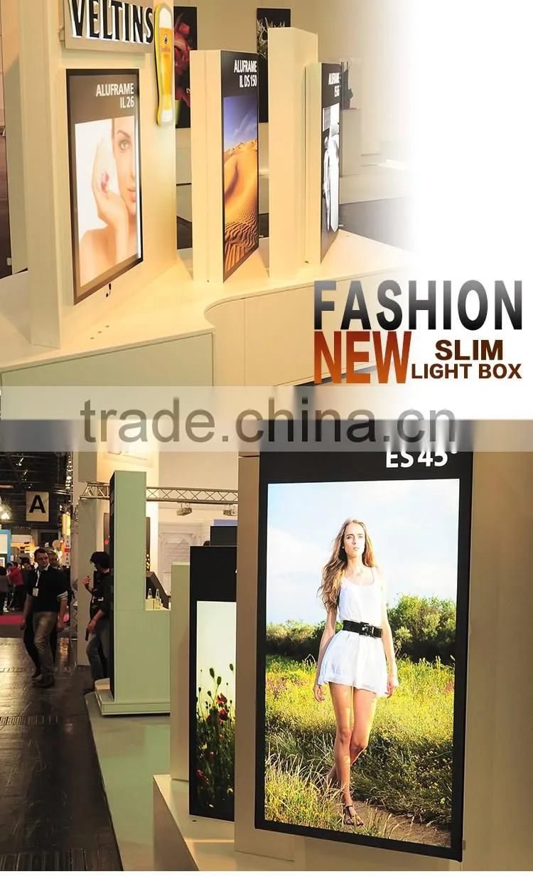 Fashion Slim LED Light Guide Panel Backlit Advertising Light Box