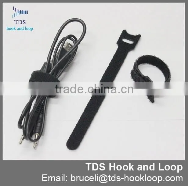 Reusable custom logo hook and loop flexible cable ties
