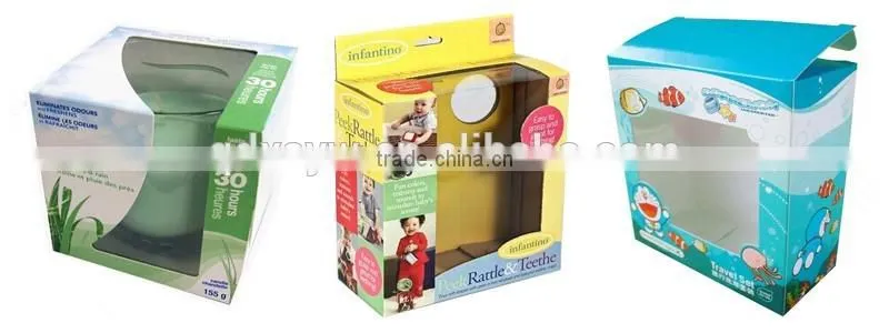 2016 New Products Toy Packaging Box With Clear Pvc Window