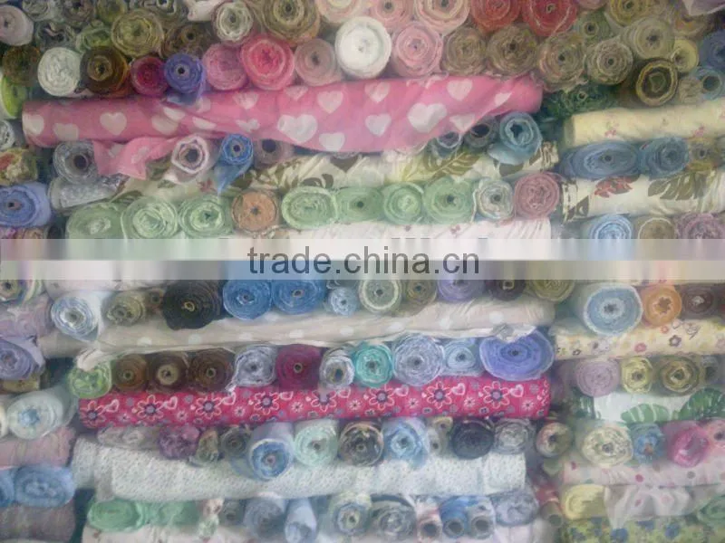 polyester cotton printed stock wholesale poplin fabric