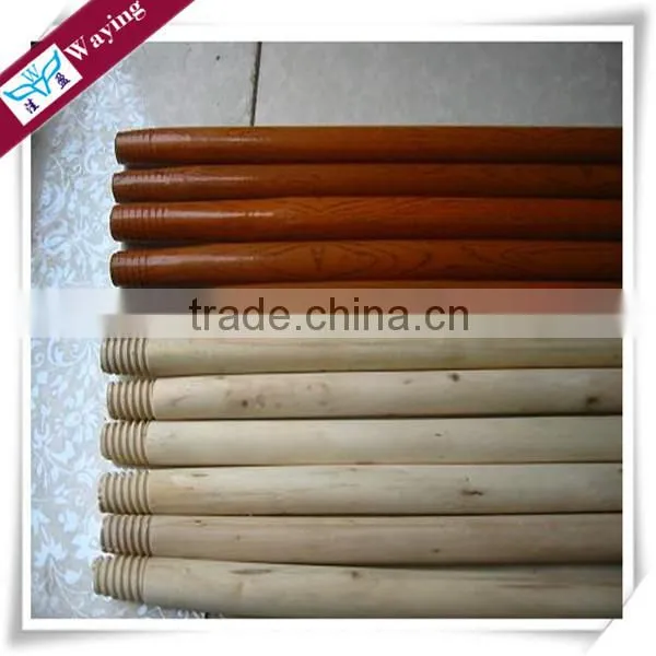 Long Straight Painted wooden mop stick handle