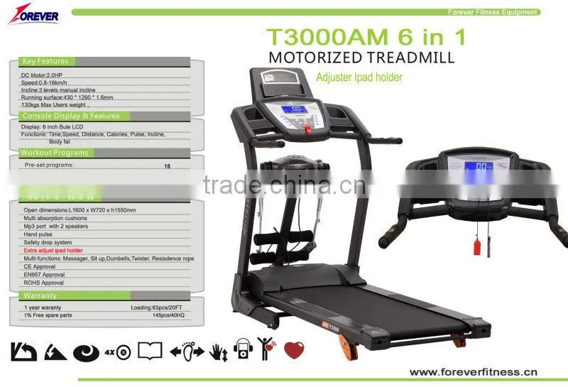 treadmill with ipad holder
