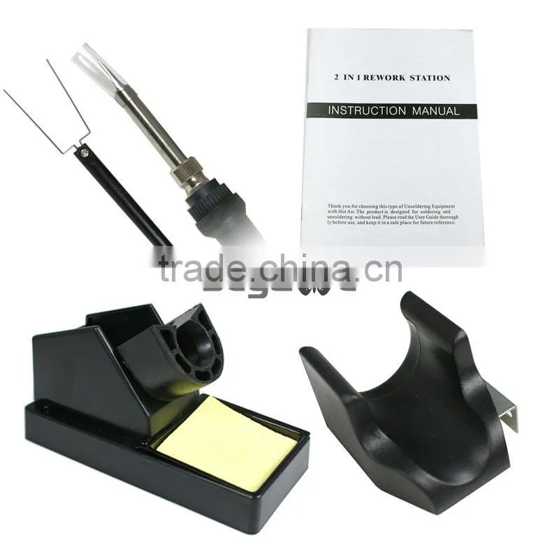 Hot Air Gun Solder IRON Welder ESD 2-1 SMD REWORK welding Station 8786D